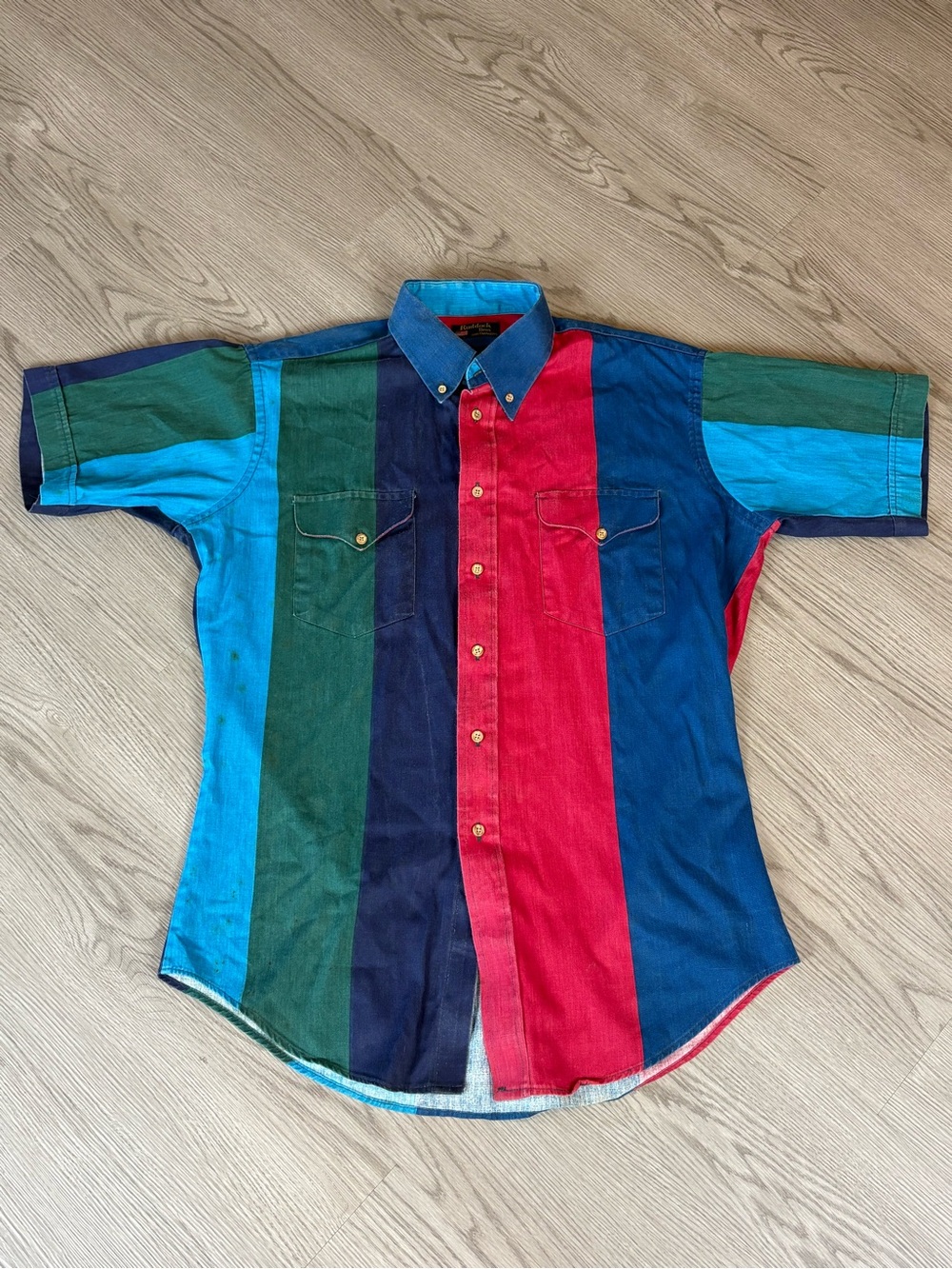 VTG Ruddock Bros Striped Button-Down Shirt